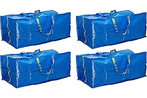 IKEA Reusable Mesh Zippered Frakta Bags for Storage