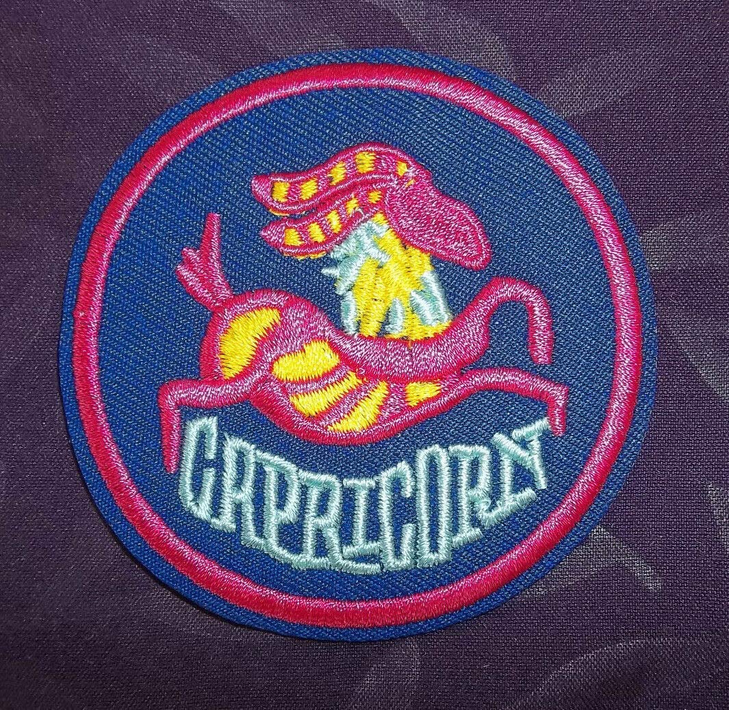 Pisces Zodiac Sign Patch Embroidered Iron-on Applique for Clothes