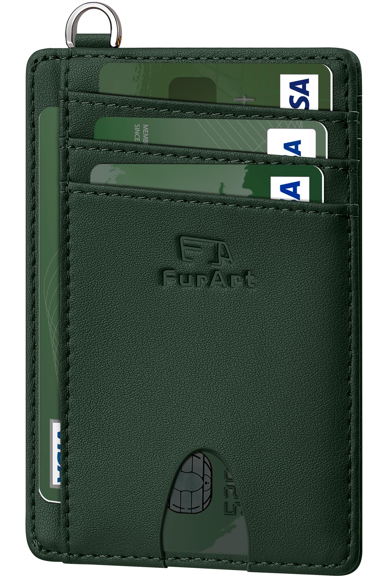 FurArt Slim Minimalist Wallet RFID Credit Card Holder for Men