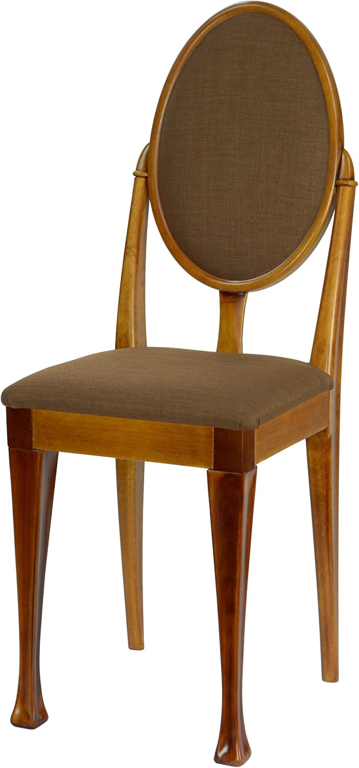 Set of Two Light Oak Dining Room Chairs with Nuovo Legs and