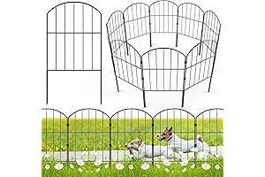 10 Panels Arched Decorative Garden Fence