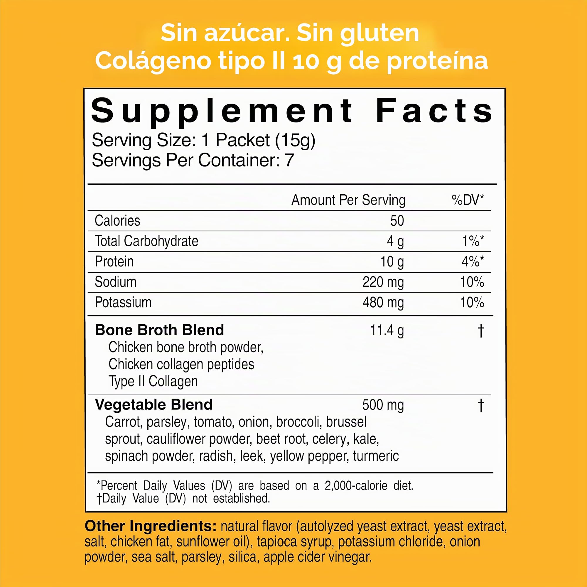 Plan de 7 días, caldo de huesos instantáneo, caldo de pollo, polvo de proteína de caldo de huesos, apoya el control del peso, promueve una mejor digestión, salud ósea y articular, plan de 7 días, 7