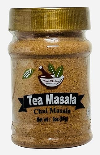 Desi Kitchen Spices All Natural | Sin sal | Vegano | Sin OMG | Tea Masala (Chai Masala) 3 oz (85gm)