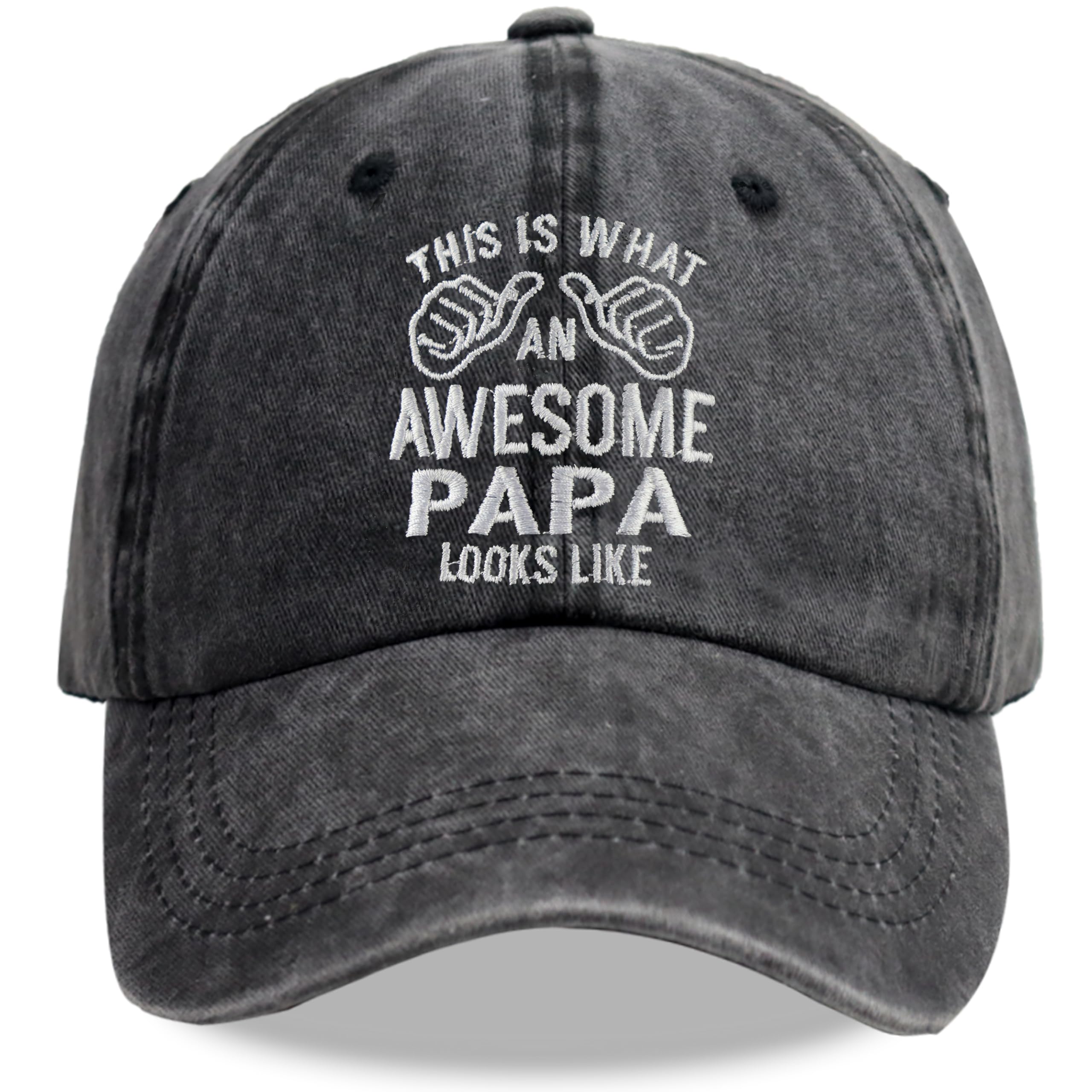 Papa Hats for Men Adjustable Cotton Embroidered Dad Baseball Cap