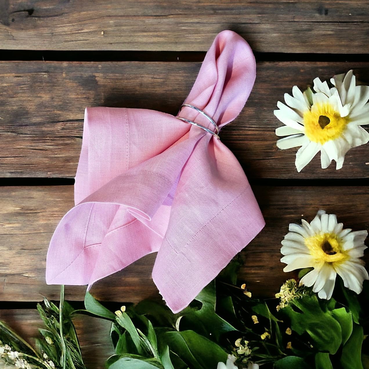 6er Set Leinenservietten, rosa Leinenservietten, Partyservietten, Weihnachtsservietten, Pink Linen Napkins, 100% Linen Napkins, Dinner Napkins, Wedding Napkins
