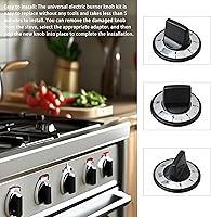Vista 7 de Etfbuy Kit de perilla de repuesto para KN002 compatible con reemplazo de gas eléctrico para RK103