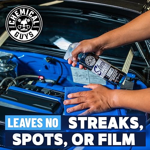Miniatura 9 de Chemical Guys CLD300 Limpiador de vidrio y ventanas sin rayas (funciona en vidrio, ventanas, espejos, pantallas de navegación y más automóvil,
