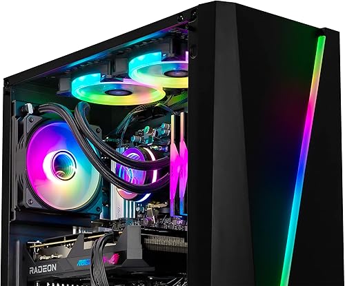 Miniatura 5 de YEYIAN Computadora para juegos Kunai - CPU Ryzen 5 7600, AMD RX 6650 XT Gaming PC de escritorio, 1TB NVMe SSD, 16GB DDR5 5600MHz RAM, refrigeración