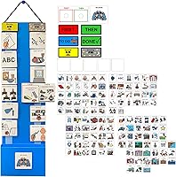 Vista 25 de Programa visual para niños – 133 tarjetas de plástico duraderas con imágenes y monedas con lazo suave Tabla de rutina diaria y recompensas por
