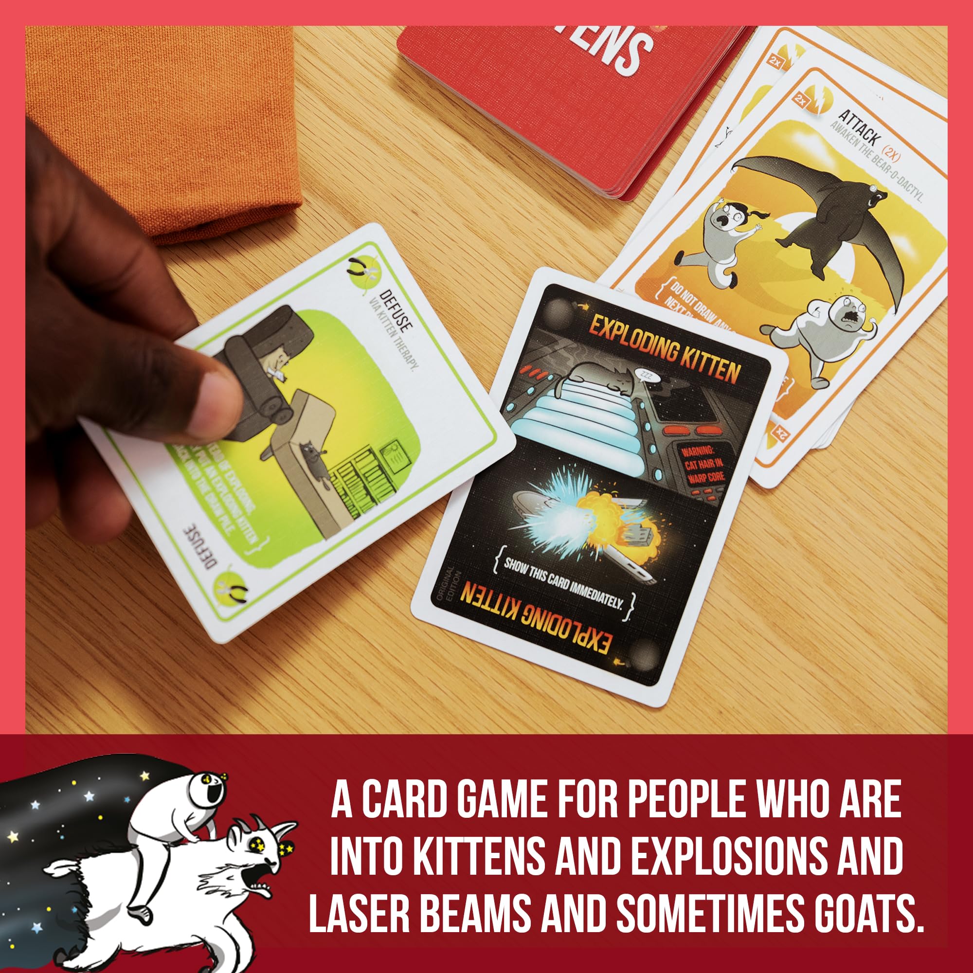 Exploding Kittens 10th Anniversary Collectible Tin 2-5 Players, Ages 7+ | Celebrate 10 years of chaos with Exploding Kittens! Travel ready tin includes core game and 8 unique legacy cards.