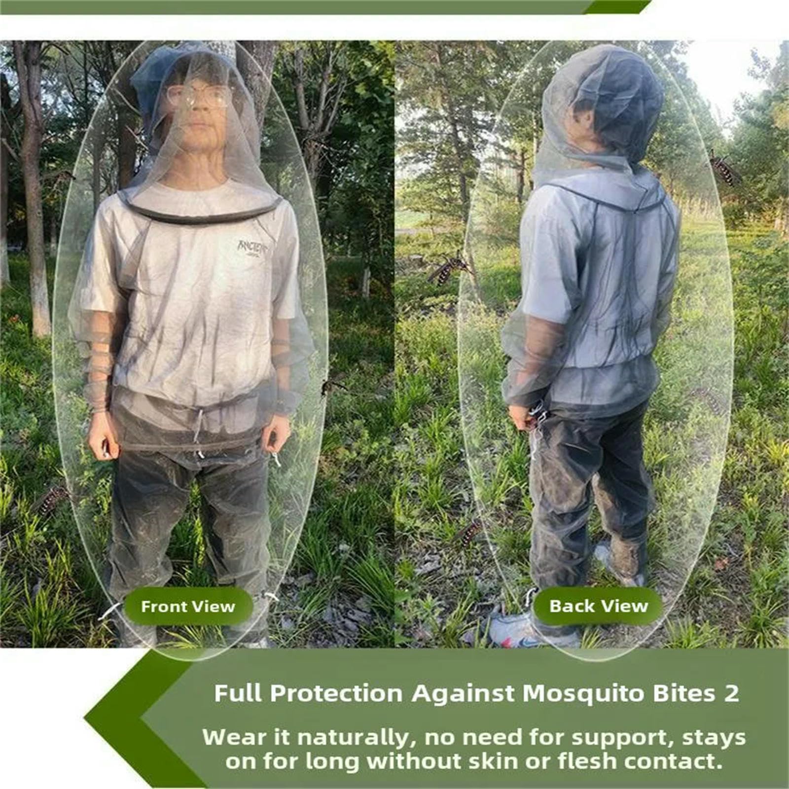 Combinaison Anti-moustiques Vêtements De Pêche Extérieurs Anti-Mosquito-l Poids 45-75 Kg