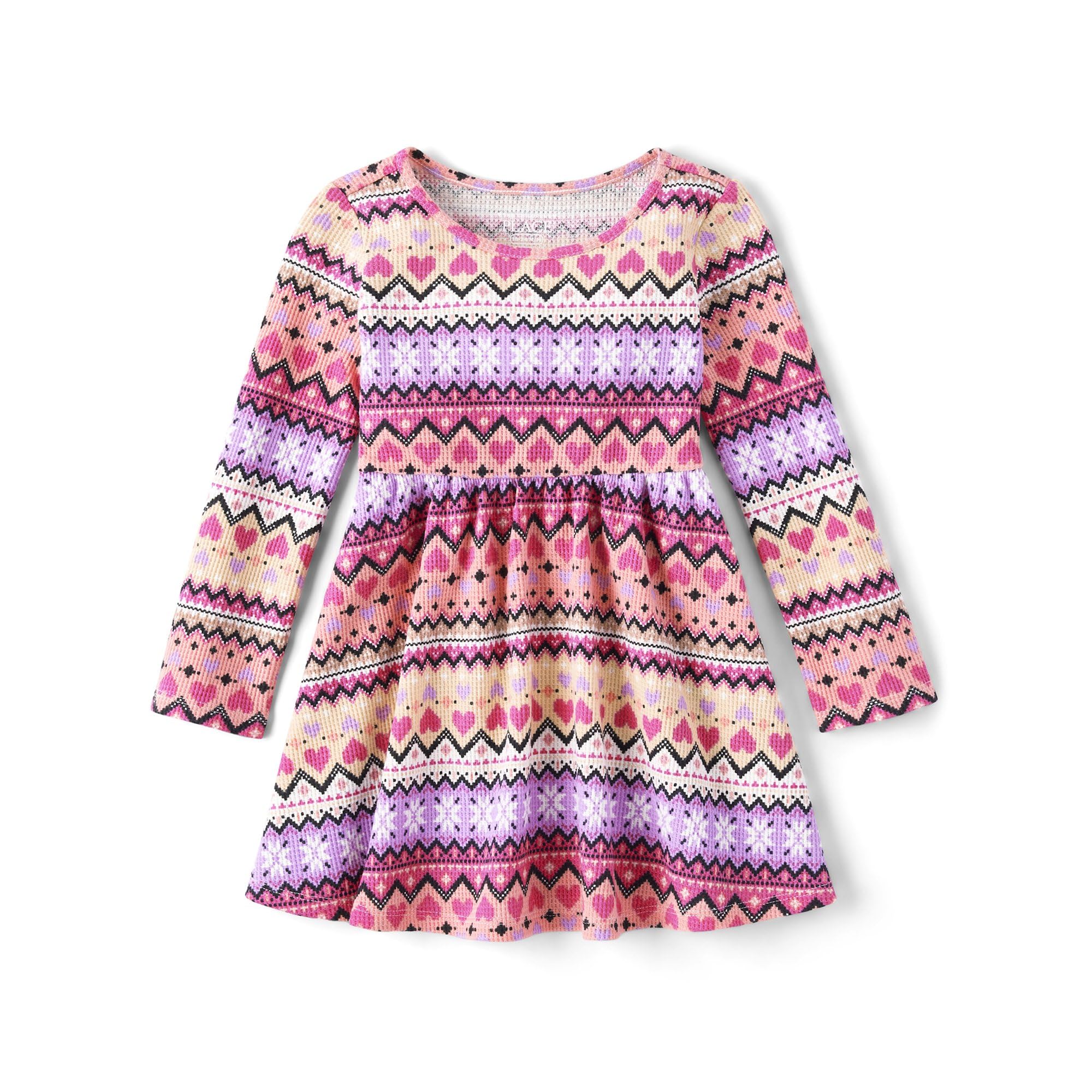 The Children's Place Baby Girls' Long Sleeve Knit Casual Skater Dress