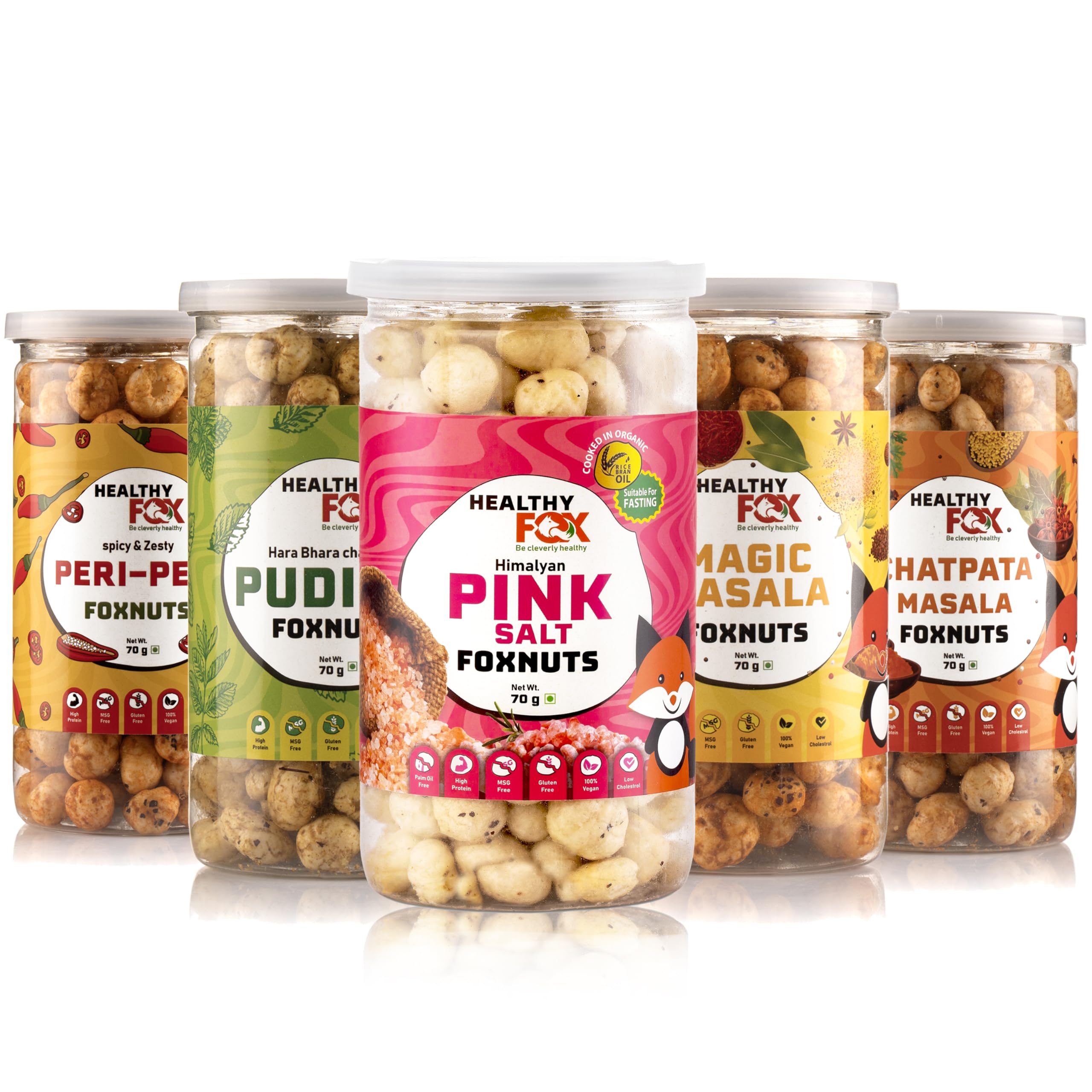 See full amazon price history chart for Healthy Fox Roasted Makhana, Flavoured Snack Items Combo (Magic Masala + Chatpata + Peri Peri + Pudina + Pink Salt) for Kids & Adults, Protein & Fibre Fox Nuts, Low-Calorie Gluten-Free Phool Makhana, No Preservatives(70g Each) Healthy Fox Roasted Makhana, Flavoured Snack Items Combo (Magic Masala + Chatpata + Peri Peri + Pudina + Pink Salt) for Kids & Adults, Protein & Fibre Fox Nuts, Low-Calorie Gluten-Free Phool Makhana, No Preservatives(70g Each) (B0CZ6W1MPD) Amazon Price History, Amazon Price Tracker