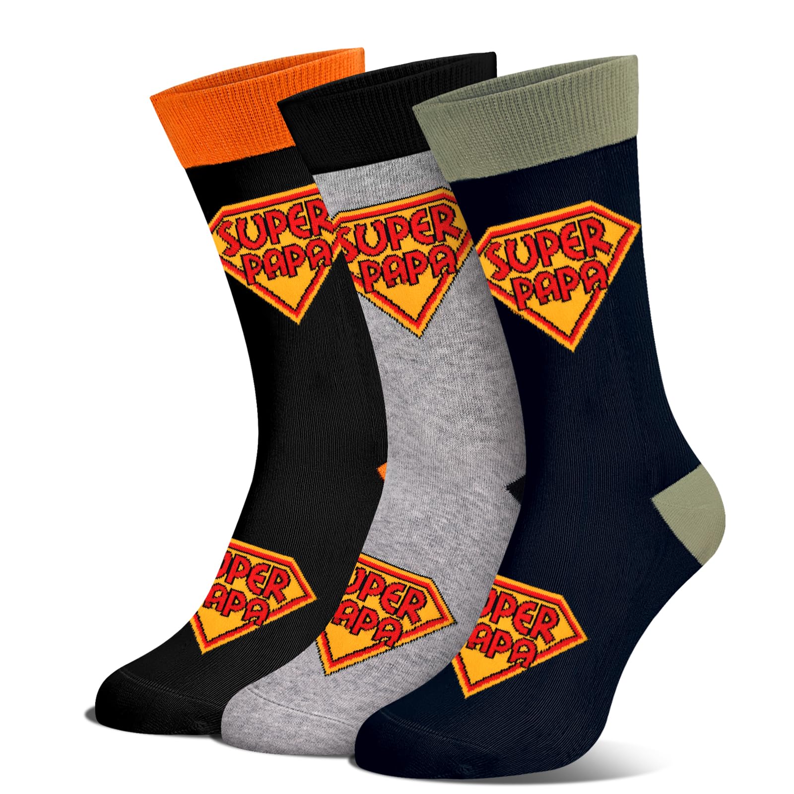 Soytural Vatertagsgeschenk für Papa,3 Paar Socken Herren 43-46,Geschenk Vatertag für Opa Männer, Papa Geschenk Zum Vatertag Weihnachten Geburtstag