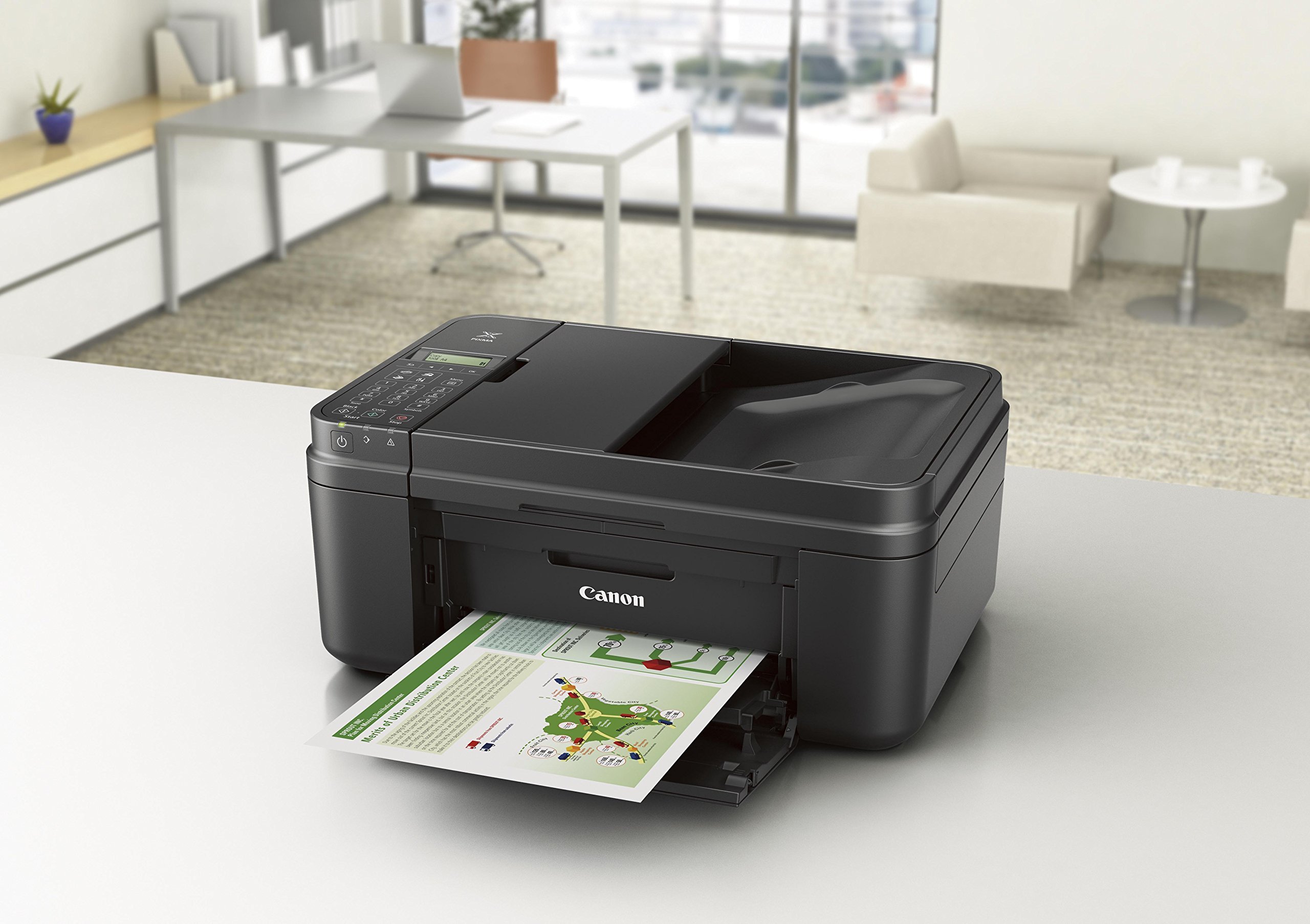 Amazon.com: Canon productos de oficina Pixma MX492 negro impresora de fotos  inalámbrica a color con escáner, copiadora y fax (reacondicionado  certificado), Negro : Productos de Oficina