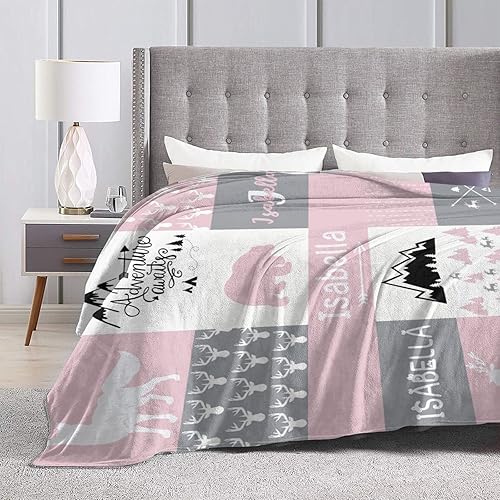 Miniatura 6 de Mantas de bebé personalizadas para niñas y niños, mantas de bebé personalizadas con nombre arcoíris para niños, regalos personalizados para bebés,