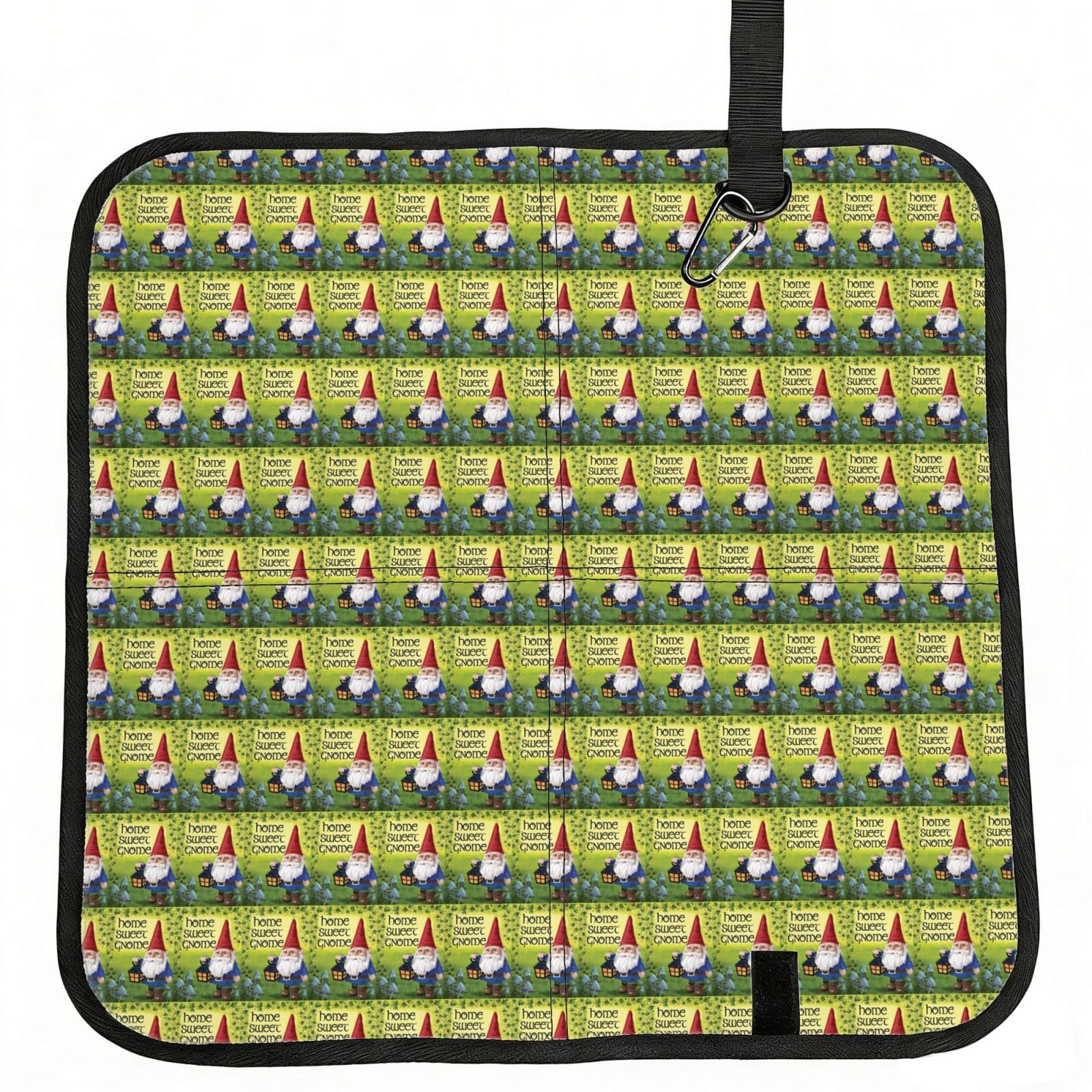 ERCgad Colorful Gnomes Print Foldable Seat Cushion Portable Chair Pad Lightweight Travel Outdoor Office Home