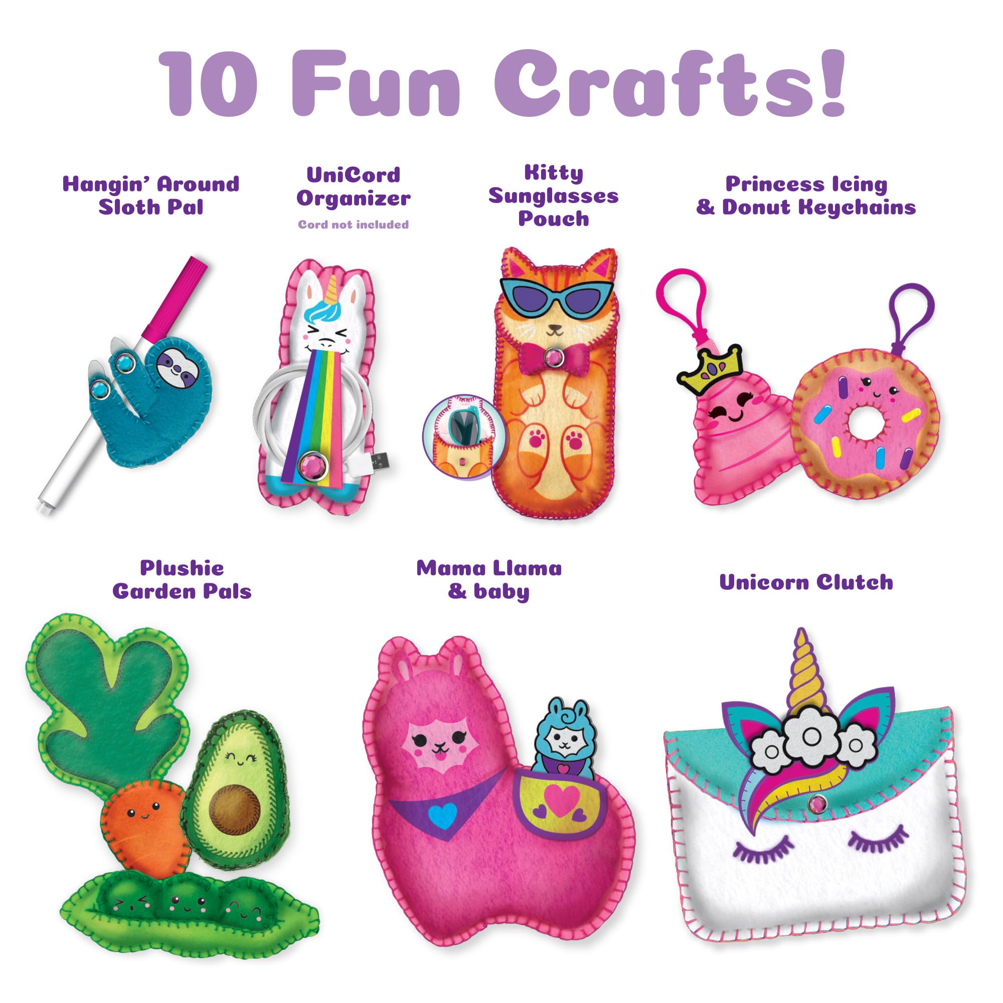 Kids Sewing Kit - 10 DIY Projects for Beginners -2