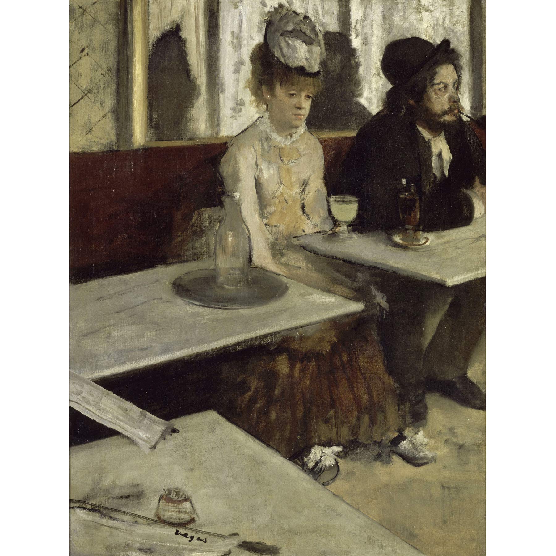 Edgar Degas In A Cafe Large Art Print Poster Wall Decor Premium Mural