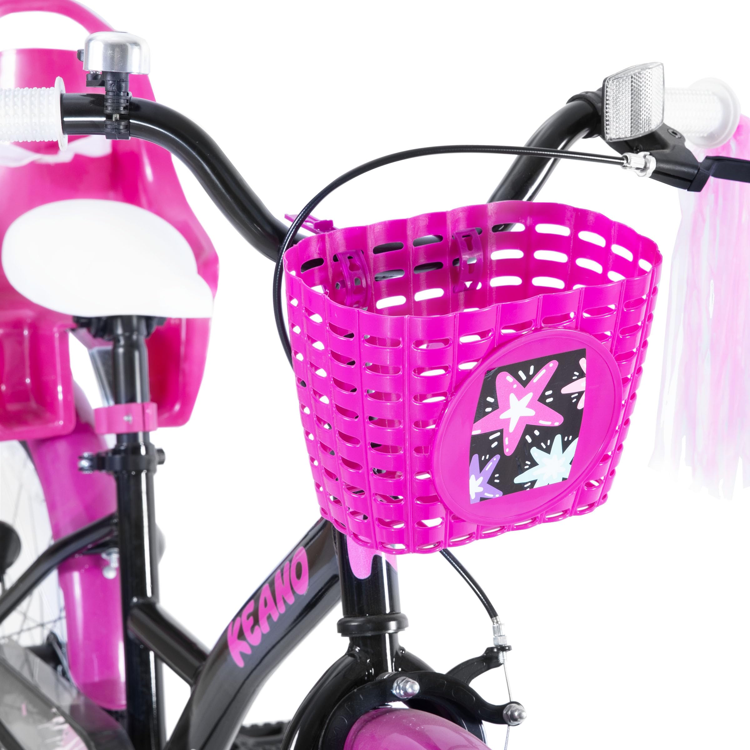 JOYSTAR Zinnia Vélo enfant 14/16/20" pour fille de 2 à 11 ans, vélo fille avec roues stabilisatrices, Baket & serpentins
