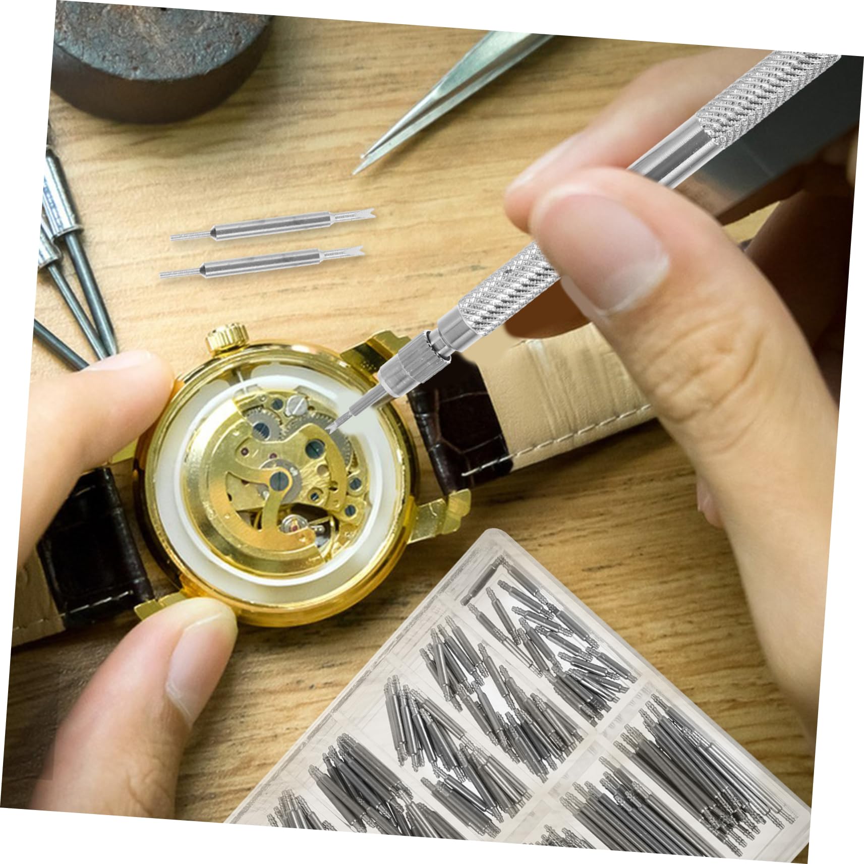 2 Juegos Juego De Herramientas para Reparar Relojes. Removedor Universal De Eslabones De Reloj Ver Herramientas De Eliminación De Enlaces Paño Alfiler Correa