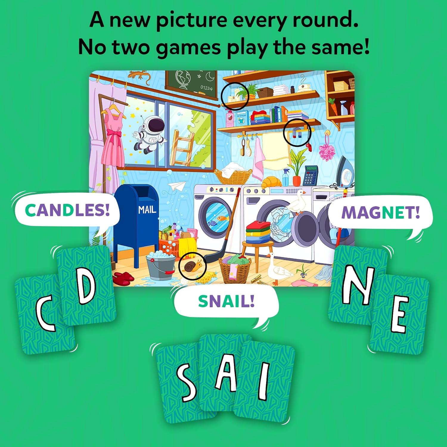 Skillmatics Board & Card Game – Who Saw What? in 60 Seconds, Memory Game for Kids, Teens & Adults, Fast-Paced Family Game Night Fun, Quick-Thinking Party Game, Gift for Ages 7, 8, 9 & Up