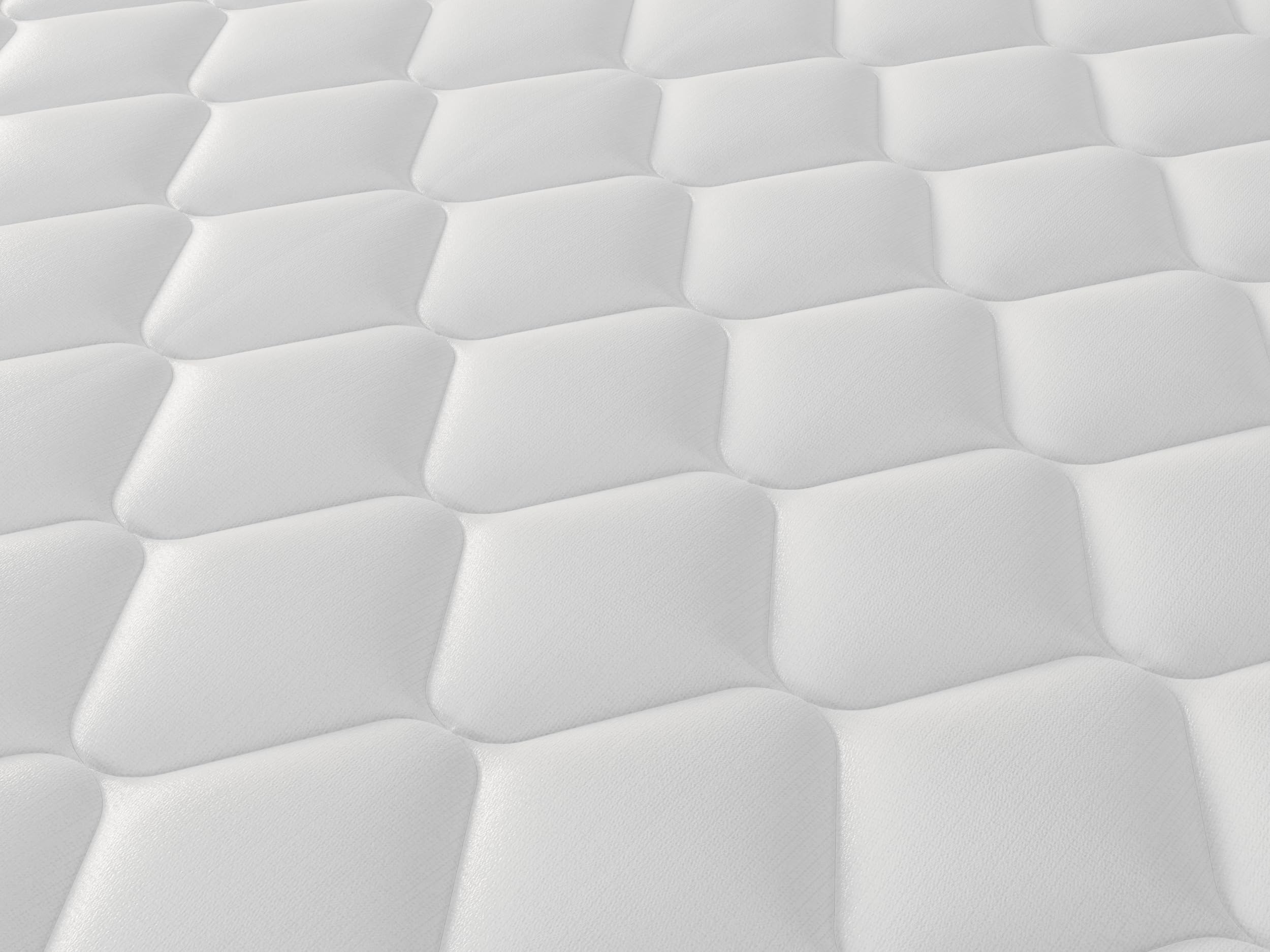 Matelas 140x200 12 cm epaisseur, Zones de Confort en Mousse à Mémoire de Forme, Moelleux et Respirant (140x200x12CM)