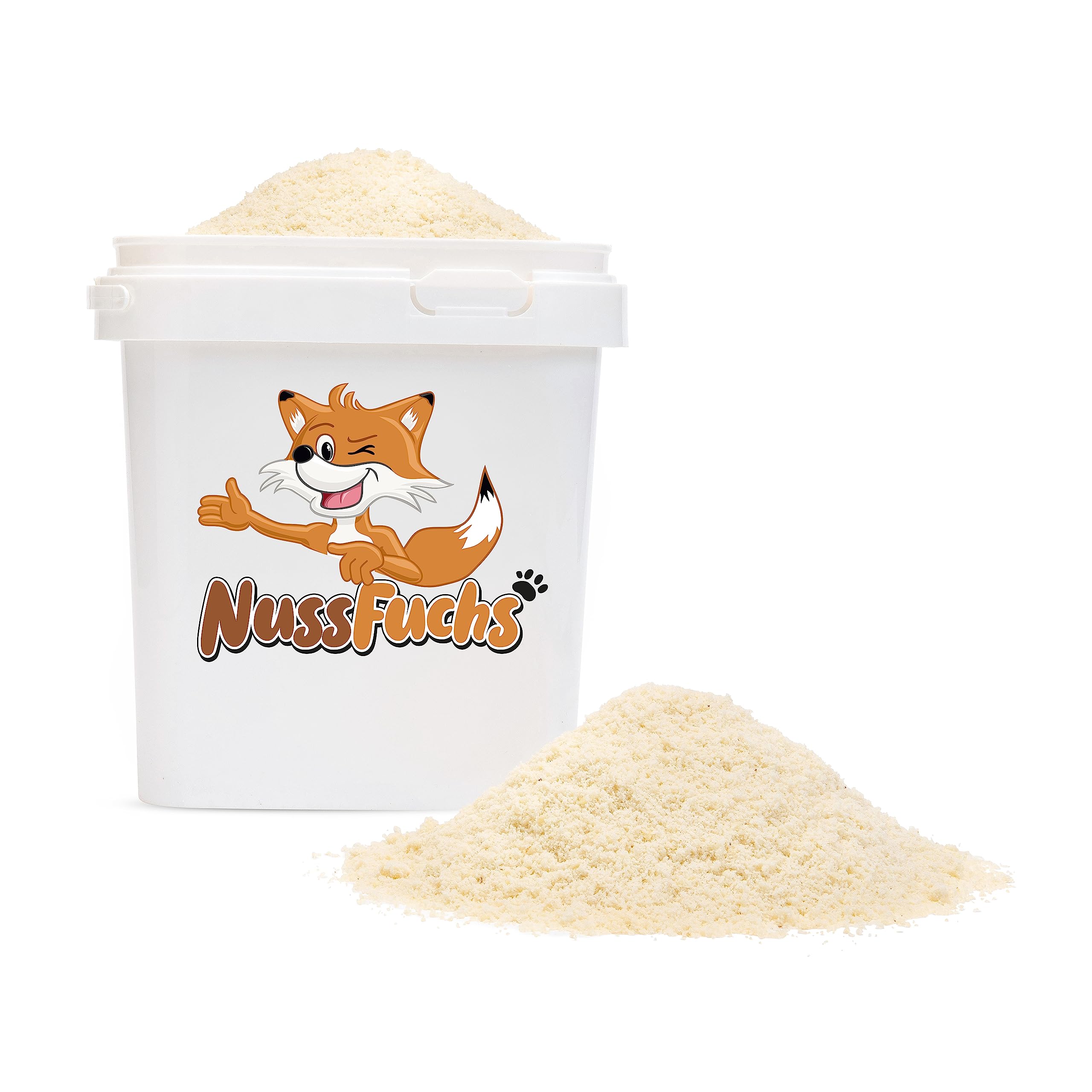 Mandelmehl 3kg im Eimer blanchiert fein gemahlen naturbelassen NussFuchs