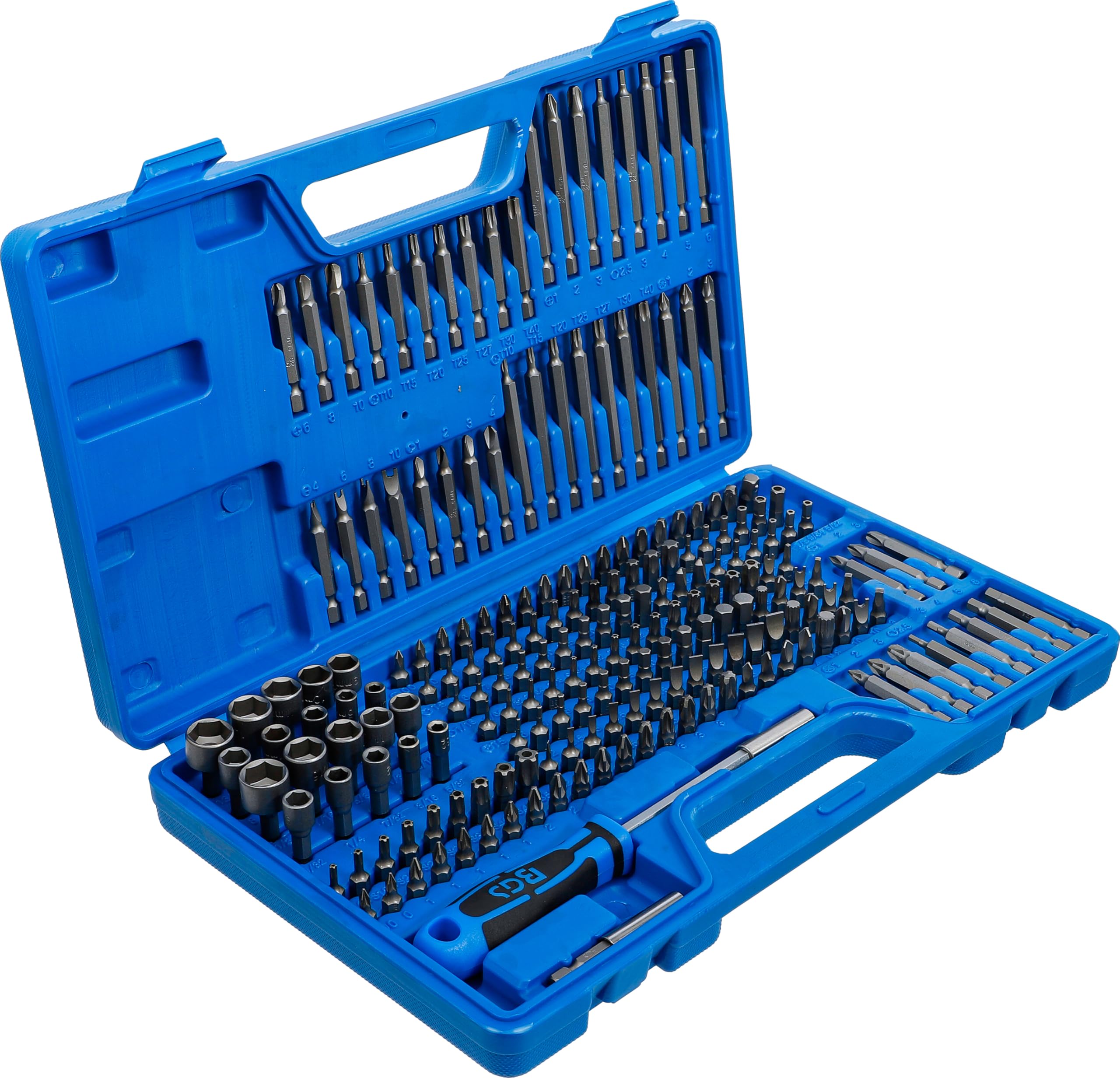 BGS 20103 | Serie di inserti universali di sicurezza | attacco esagono esterno 6,3 mm (1/4") | 208 pz.