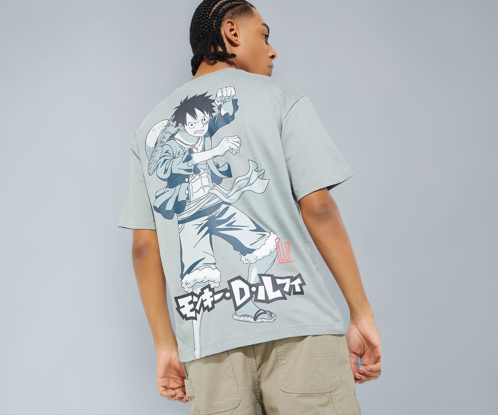 Buy Max URB_N Men One Piece Print Oversized T-Shirt(Grey_XS) at