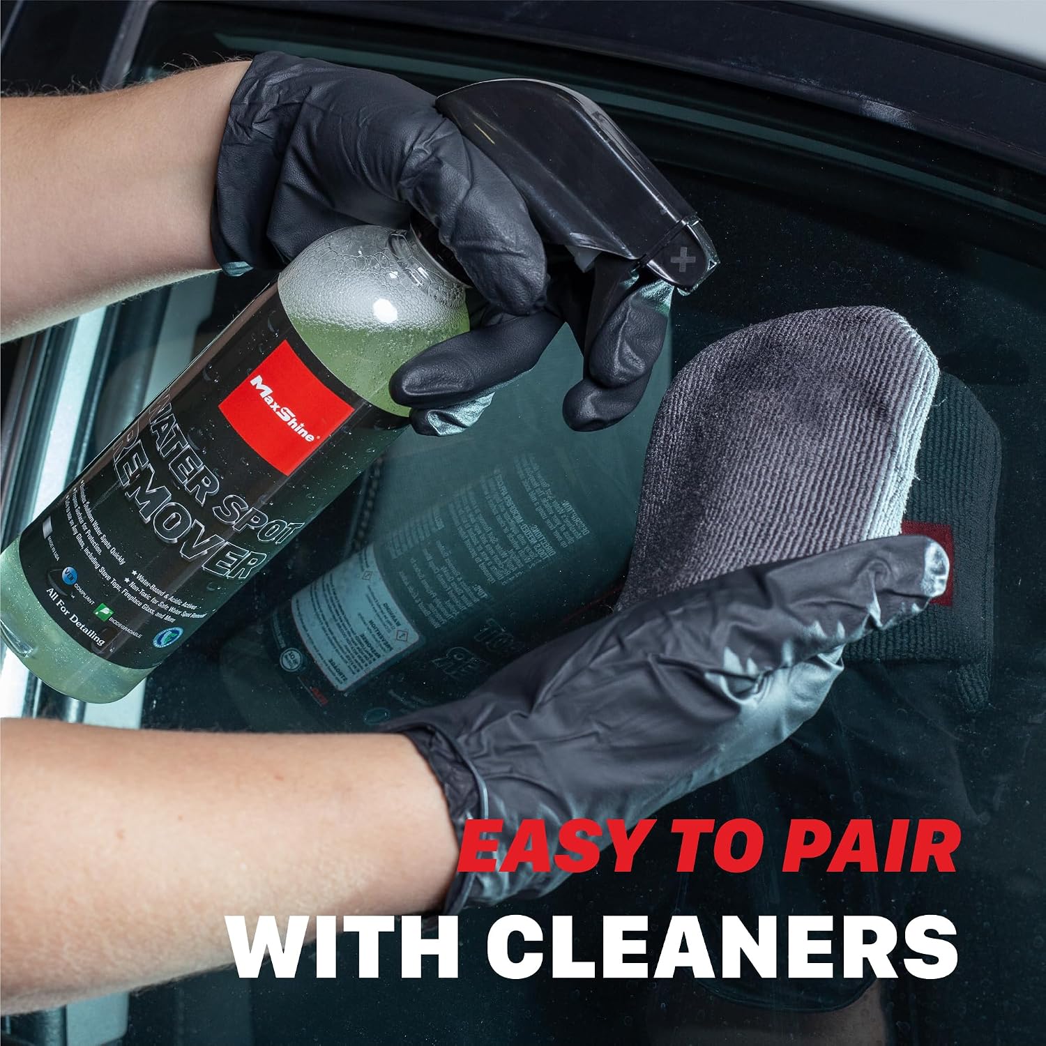 Maxshine Universal Microfiber Coating Applicator Pads, 2-Pack | Finger Pocket Design, Durable & Washable | Reusable Detailing Wax Pads for Car Coating, Sealant & Polish Application