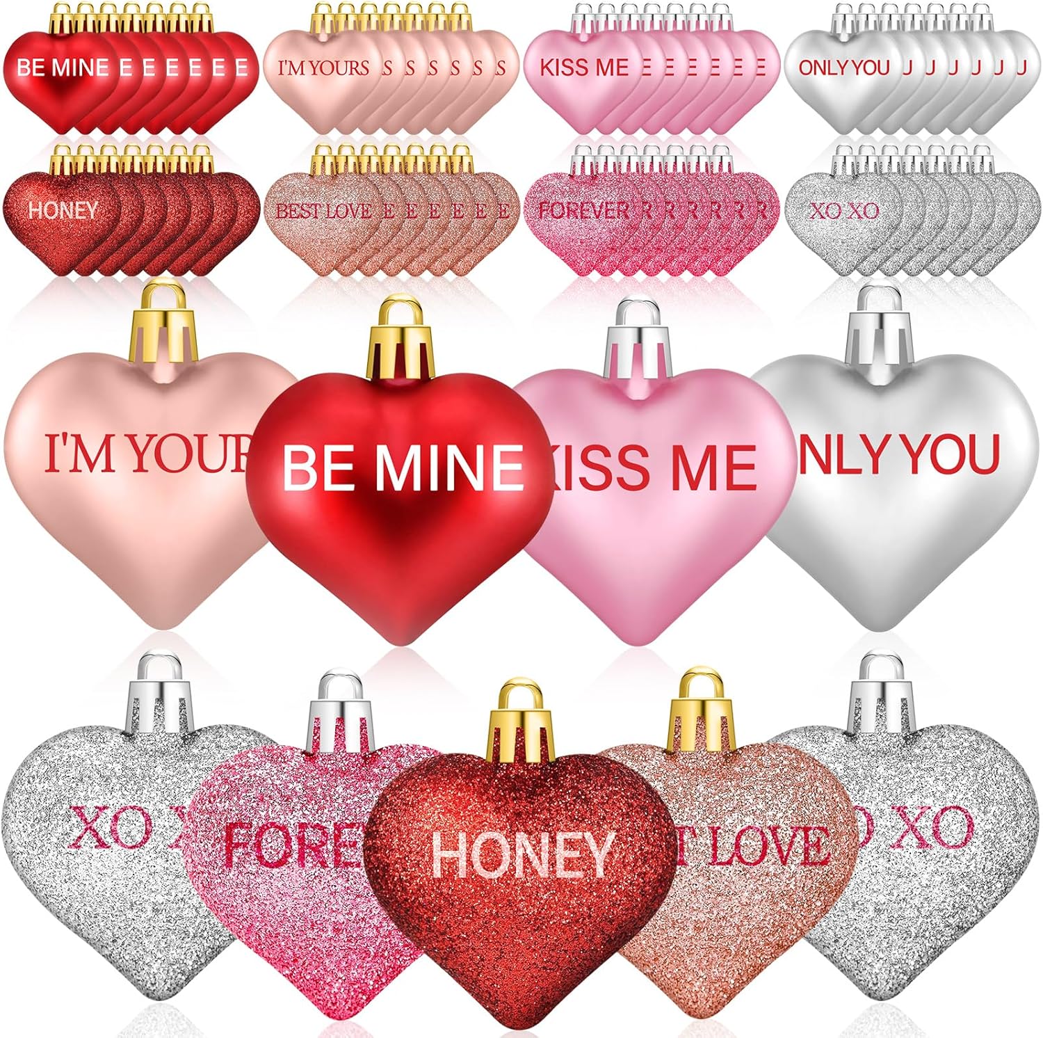 Christmas Ornament Heart Shape On Fir Tree. Christmas Fir Tree And Hart