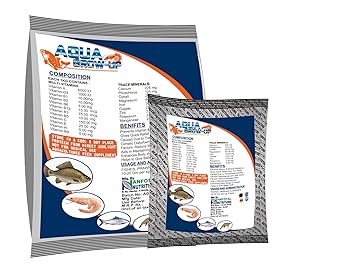 Anfotal Nutritions Aqua Grow Up Mineral Mixture for Fish & Shrimp Aquaculture Feed Supplements 1 Kg Pouch