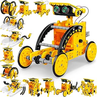 13-in-1 STEM Solar Robot Toys Kit for Kids, DIY Building Science Learning Educational Experiment Kit, Engineering Science Kits Birthday Gift for Age 8 9 10 11 12 Years Old Boys Girls Teens