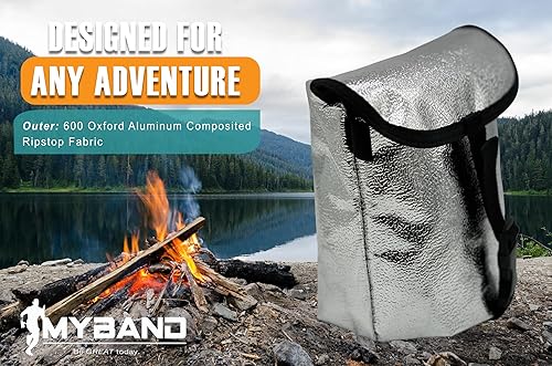 Miniatura 6 de MyBand Bolsa aislada para mochileros para alimentos acogedores  Bolsa duradera Ripstop para comidas liofilizadas  Sostiene bolsas de congelador de