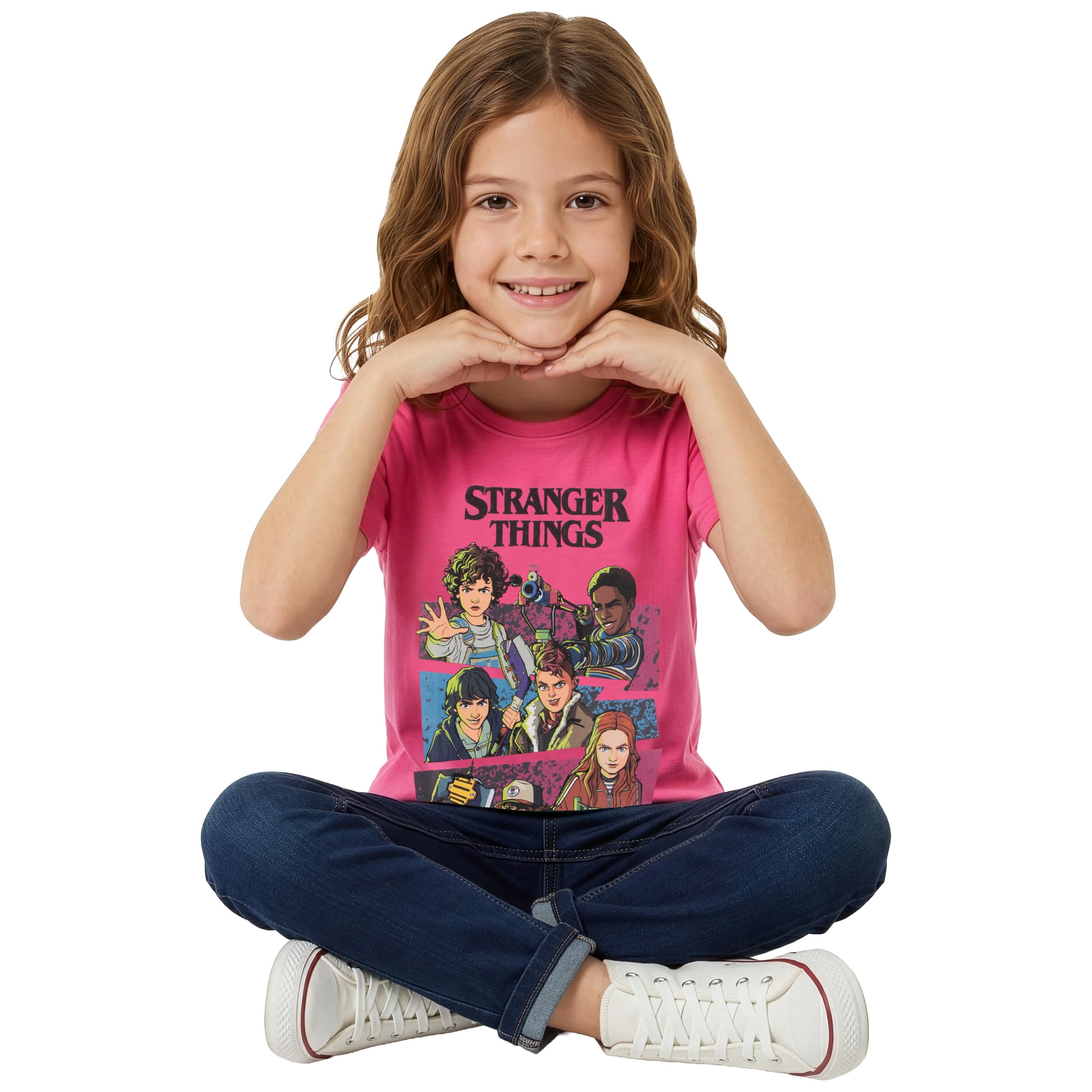 Stranger Things Camiseta para Niña, Camiseta Tales from ’85 para Niña, Camiseta De Manga Corta