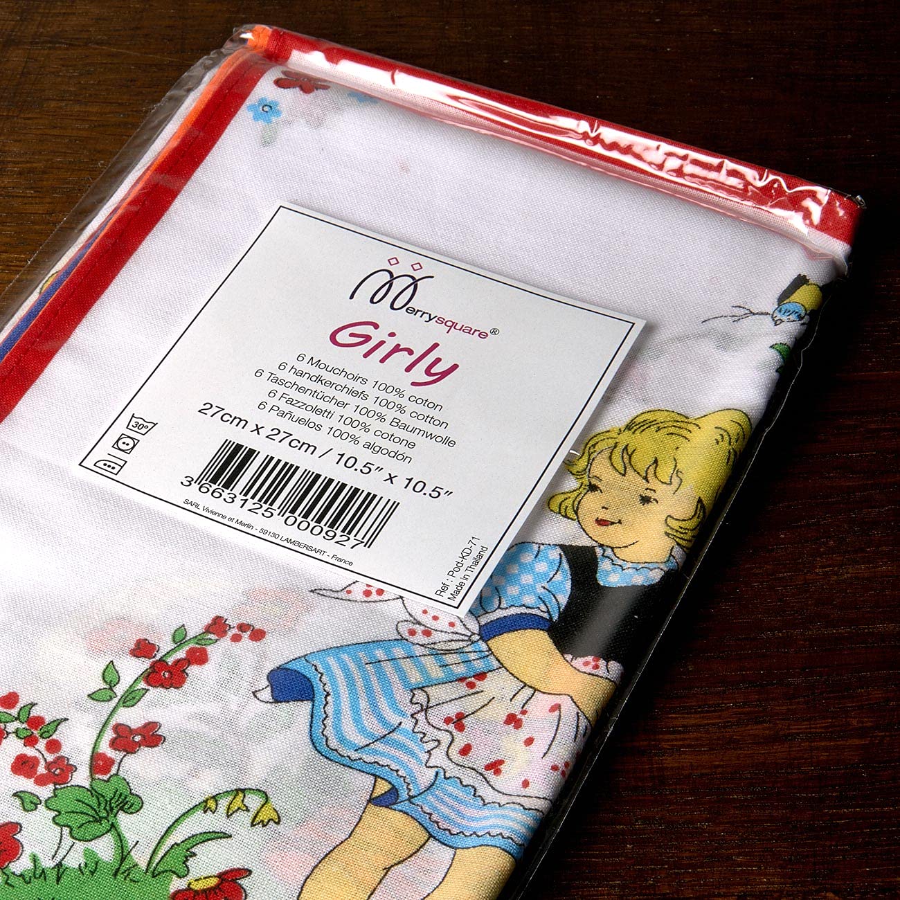 Fazzoletti In Cotone Merrysquare 29x29 Cm - Modello LUCIE, Confezione Da 12, 100% Cotone - Foto 6