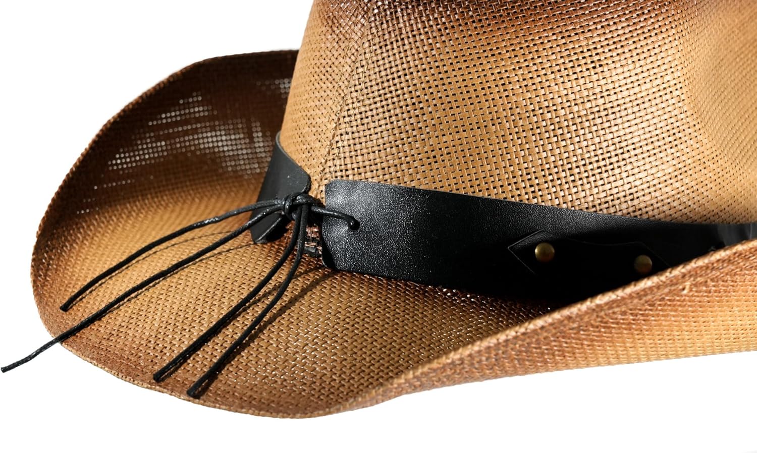 grinderPUNCH Western Outback Cowboy Hat Men's Women's Style Classic Straw Western Cowgirl Hat - Image 8