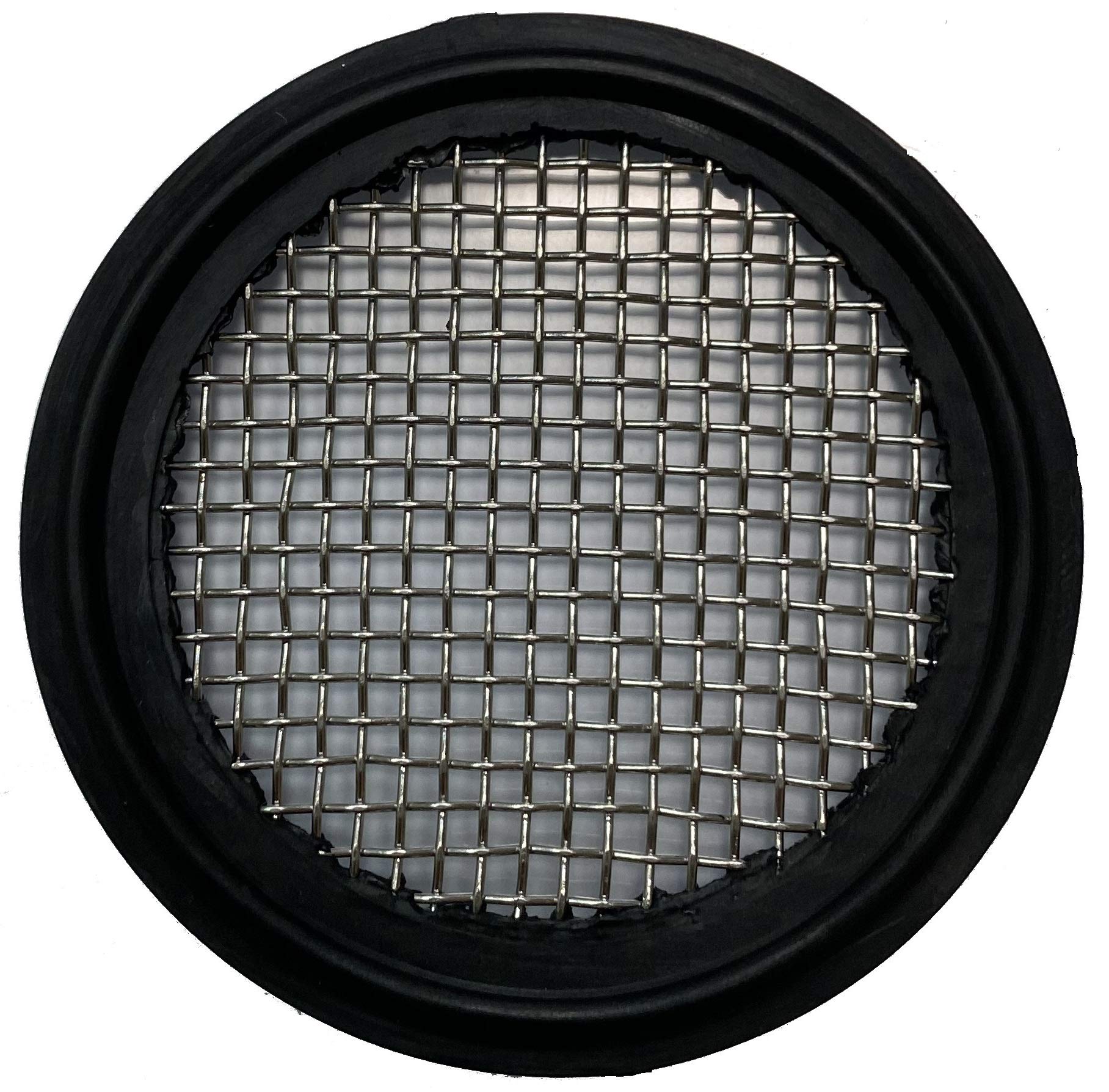 DR.COMPONENT 2" Sanitary Tri-Clamp Gaskets (Pack of 2), Bonded Type Screen (#10 Mesh/ 2000 μm) Gaskets, Black Buna-N (NBR)-image-31