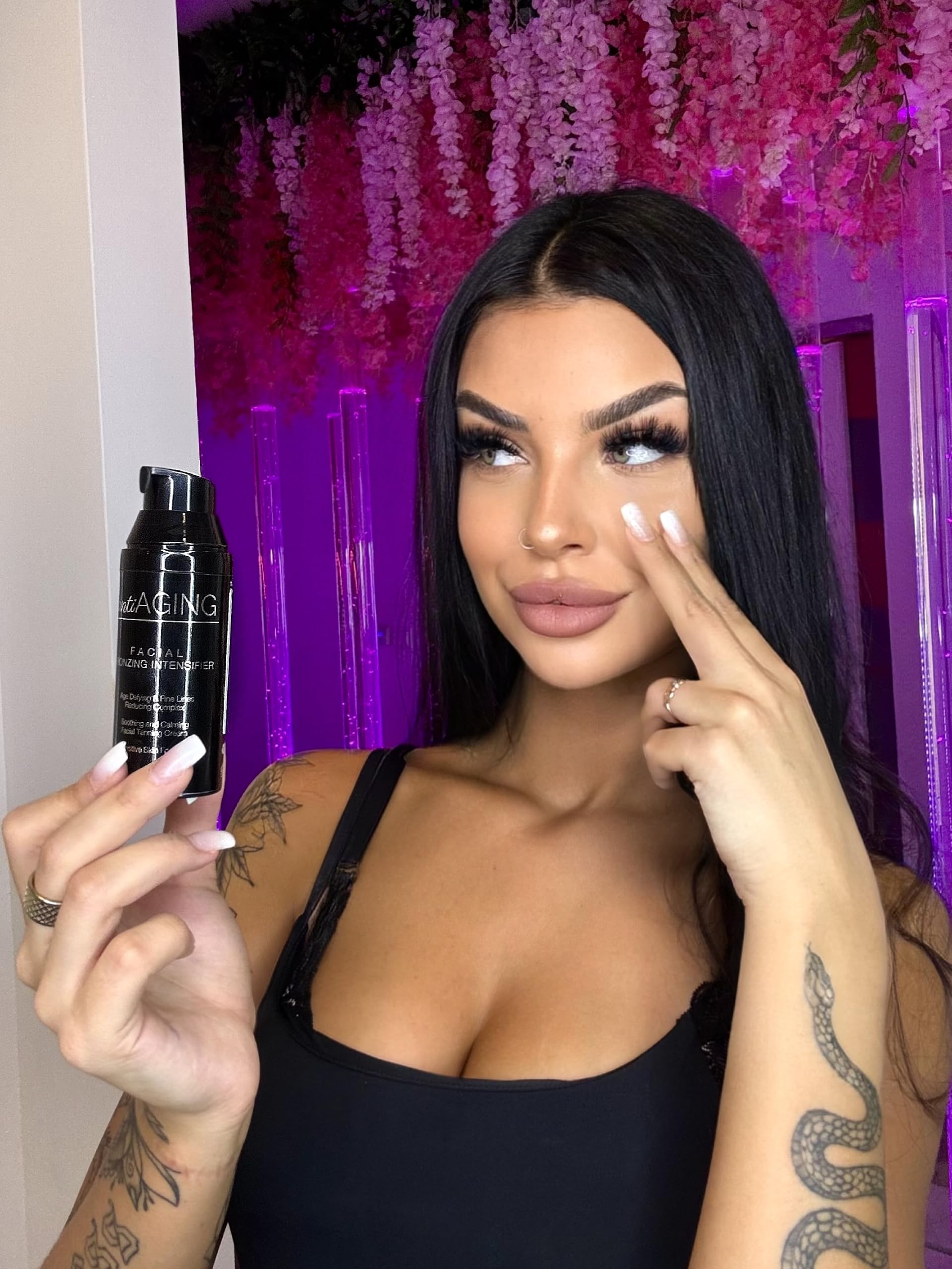 Onyx Anti-Aging Loción Facial Antienvejecimiento para Camas de Bronceado - Bronceador y Acelerador de Cama Solar - Hidratante Bronceado Intenso