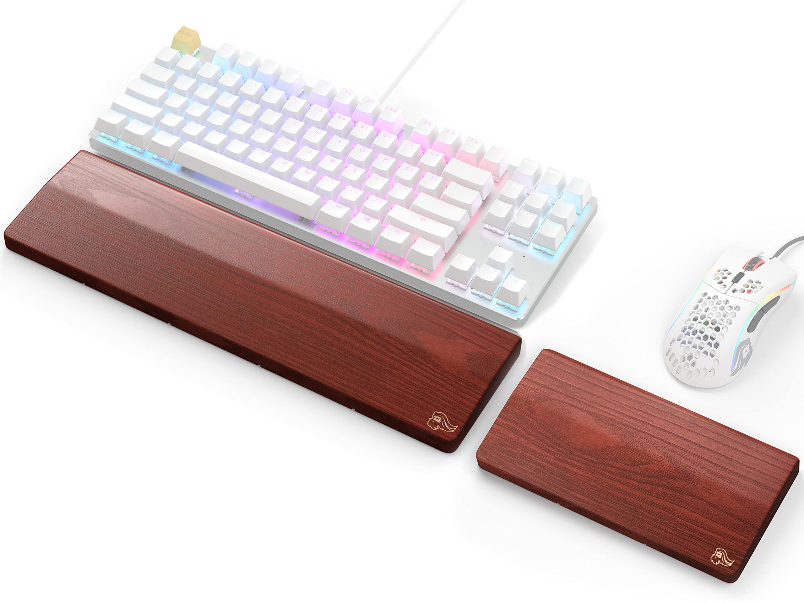 Buy Glorious Golden Oak Wooden Keyboard Wrist Rest (TKL) + Glorious Golden Oak Wooden Mouse