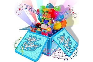 Handmade Musical Pop Up Birthday Cards with Happy Birthday Tune