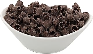 Dark Chocolate Shaved Curls, OliveNation Dark Chocolate Curls, Elegant B...