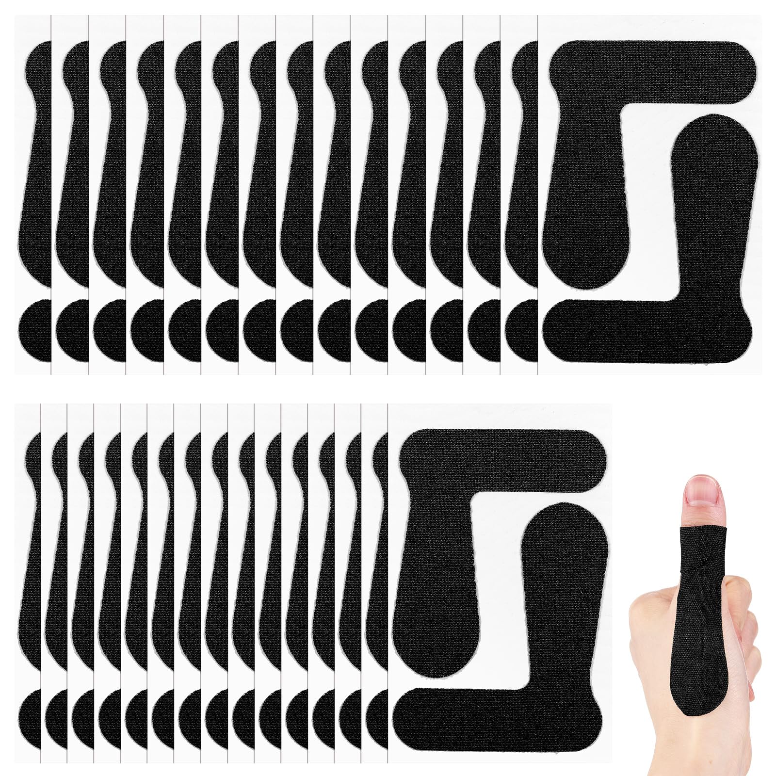 Geiserailie 60 Pcs 30 Sheet Thumb Support Tape for Arthritis Self Adhesive Thumb Protecting Straps Elastic Thumb Pain