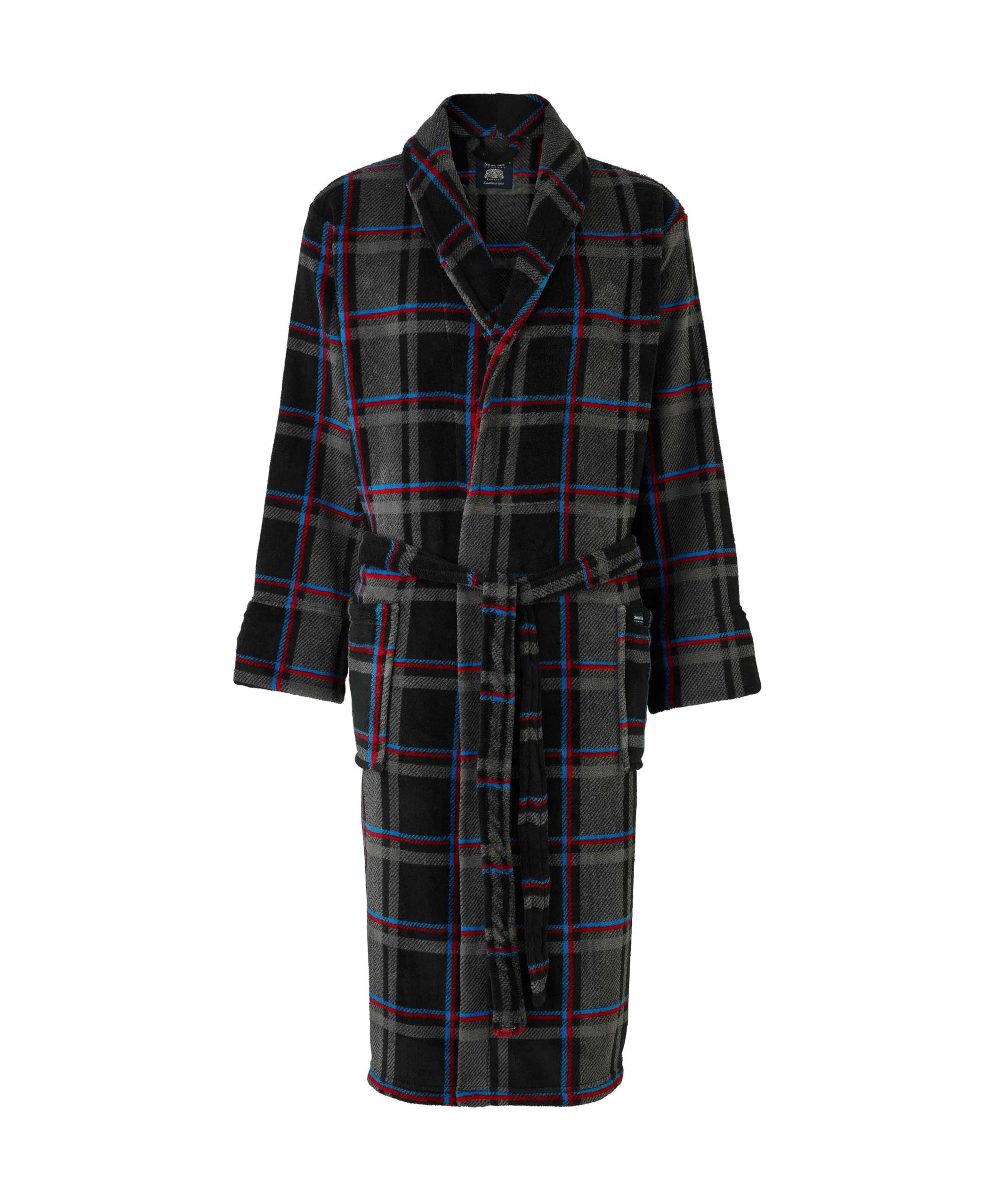 THE SAVILE ROW COMPANY LONDON Men's Lightweight Super Soft Warm Fleece Dressing Gown — view 8