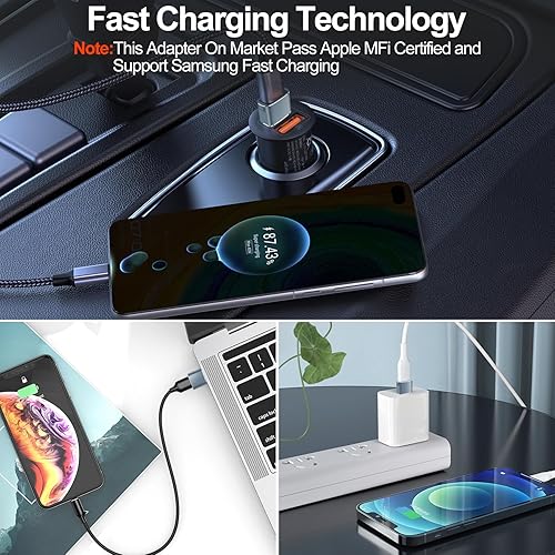 Miniatura 2 de Paquete de 4 adaptadores USB C a USB (paquete de 2) y adaptador USB C a USB C (paquete de 2) y adaptador USB a USB C (paquete de 2) carcasa de