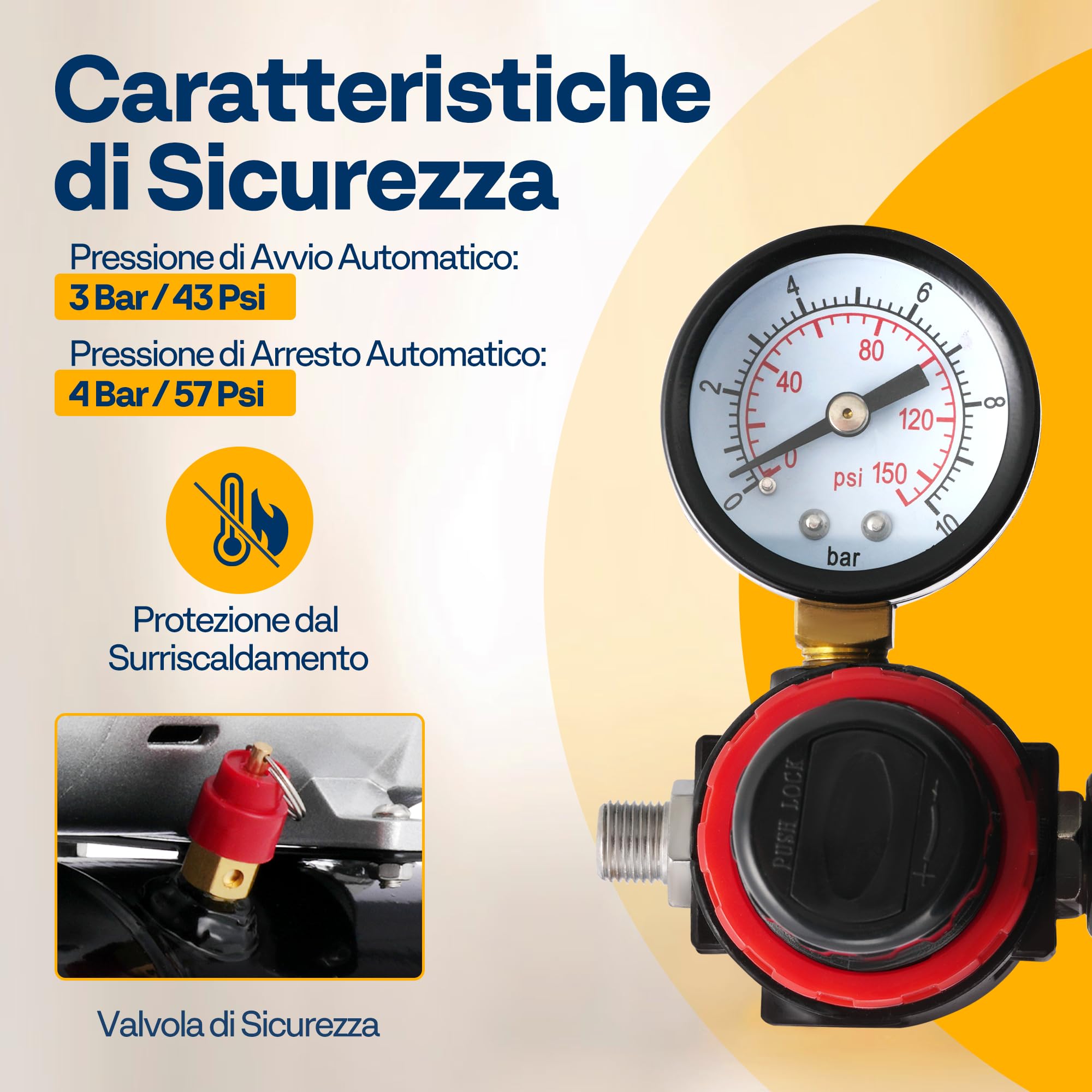 VIVOHOME Professionale Compressore Aerografo con Doppia Azione 1/5HP Compressore Aerografo con Serbatoio Aria 3L per la Decorazione di Torte il Trucco e l'artigianato il Design Delle Unghie