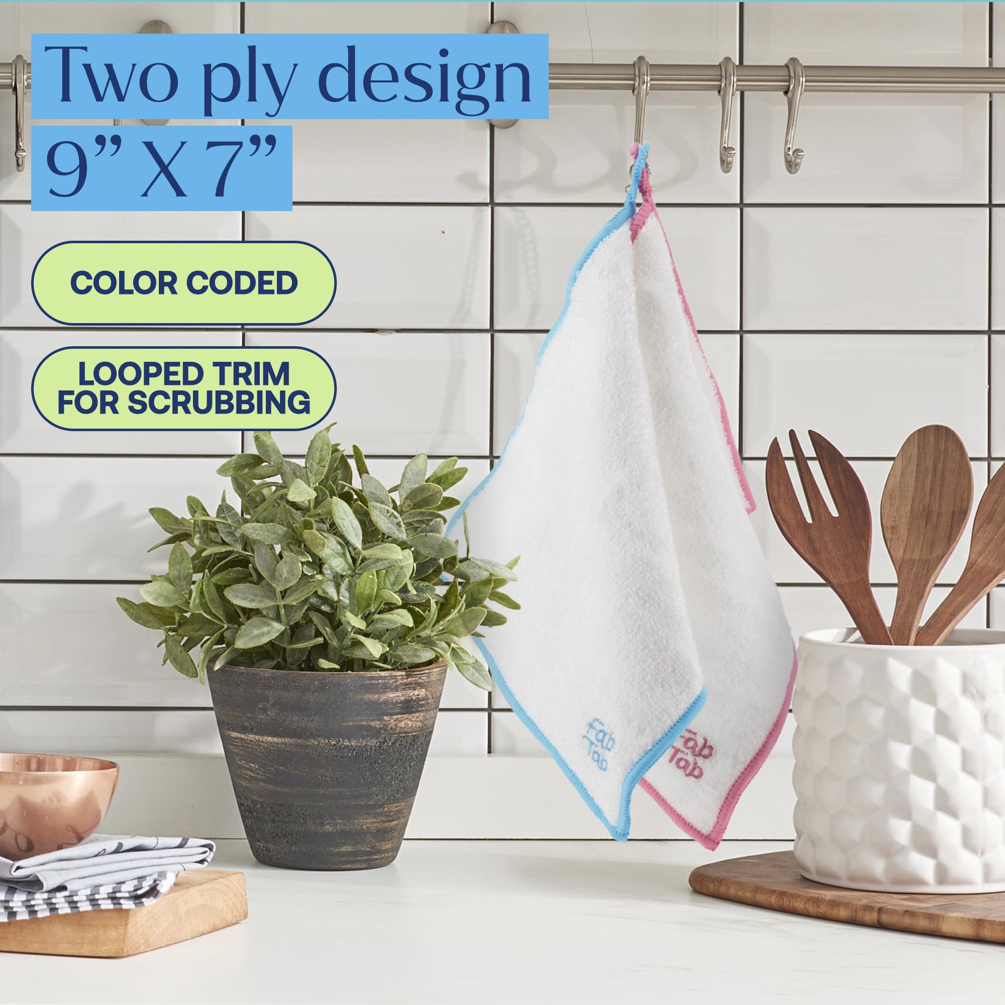 Paños de limpieza de bambú de alta calidad, paquete de 7 | Paño de lavado reutilizable e higiénico ultra absorbente para el hogar y el coche | Ideal para quitar el polvo, cocina, limpieza y detalles
