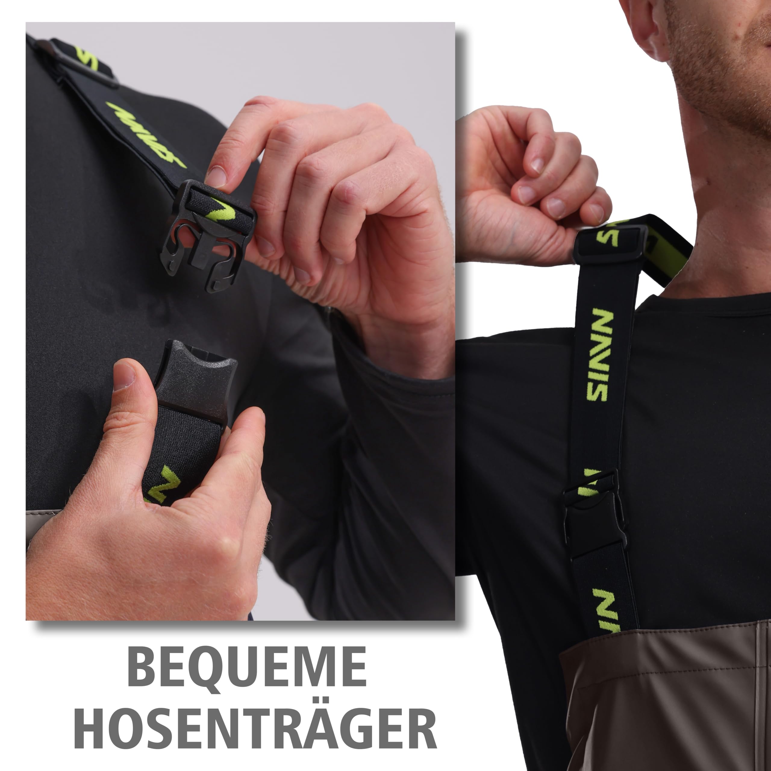 Regenhose Herren Kommerzielle Fischerei - 0.70 mm PVC Extra Heavy Duty 18.000 mm Wasserdicht|Angelhose Brigg 44 Pro Industry Grade 009