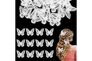 DIY Embroidered 30-Piece Butterfly Lace Trim Appliques